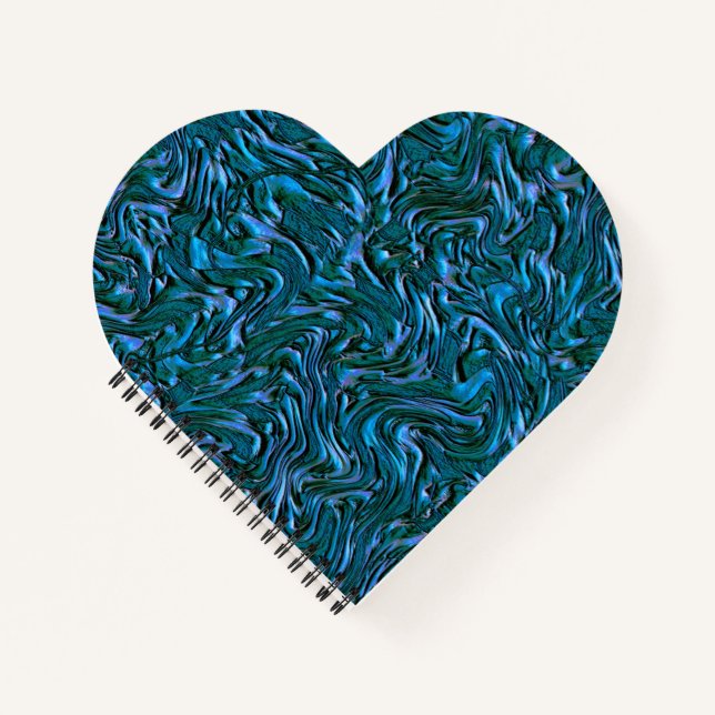 Wie königlich oder kastenblau mit Wandtextur Notizbuch (Vorderseite)