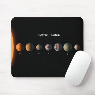 Wie könnten die sieben Planeten der Trappist-1 aus Mousepad