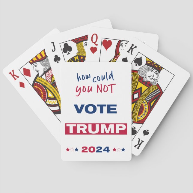 Wie konnten Sie TRUMP 2024 NICHT wählen? Spielkarten (Rückseite)