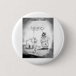 Wie kümmern Sie einen großen Hund lustigen Cartoon Button