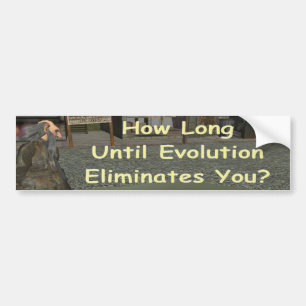 wie lang bis Evolution beseitigt Sie? Autoaufkleber
