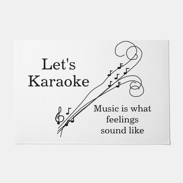 Wie "lassen Sie uns Karaoke", Musik ist, was Fußmatte (Vorderseite)