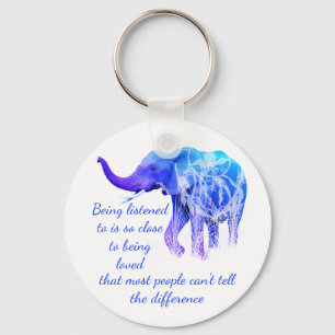 Wie Liebe Elephant Animal gehört zu werden Schlüsselanhänger