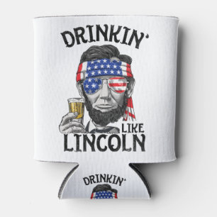 Wie Lincoln 4. Juli trinken für Männer Frauen Dosenkühler