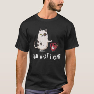 Wie mache ich, was ich Vintagen Black Cat Red Cup T-Shirt