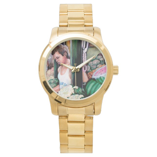 Wie magst du diese Melonen? Armbanduhr (Vorderseite)