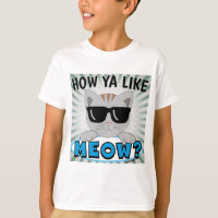 Wie magst du MEOW? Sonnenbrille Cat Blue Print