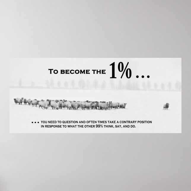 Wie man dem exklusiven 1% Club beitritt Poster (Vorne)