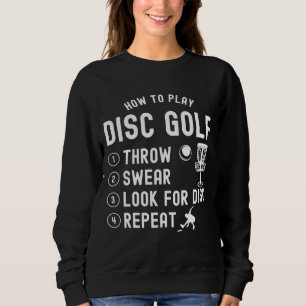 Wie man den Golf Funny von Disc wiedergibt Sweatshirt