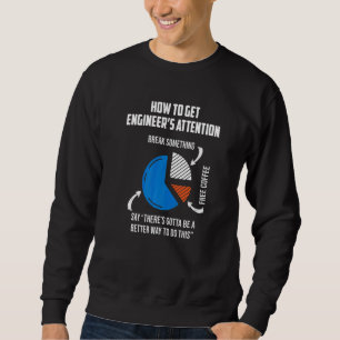 Wie man die Aufmerksamkeit eines Ingenieurs bekomm Sweatshirt
