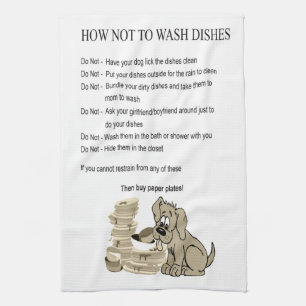 Wie man die Geschirr Teatowel nicht waschen kann Küchentuch