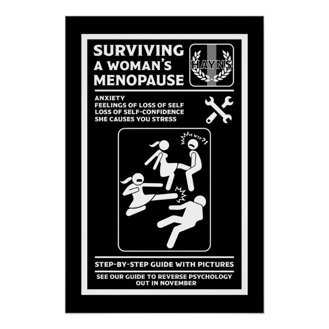 Wie man die Menopause einer Frau überlebt Poster (Vorderseite)