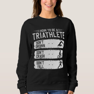 Wie man ein Triathlon-Swim-Triathlon auf dem Laufe Sweatshirt