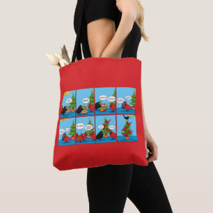 Wie man ein Weihnachtsbaum-Comic dekoriert Tasche