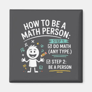 Wie man eine Mathe-Person ist Lustiger Lehrer Schü Magnet