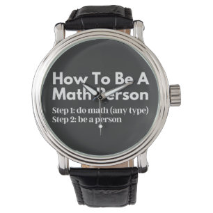 Wie man eine mathematische Person ist Armbanduhr
