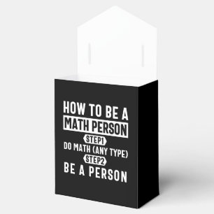 Wie man eine mathematische Person ist Geschenkschachtel