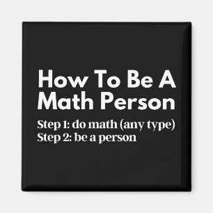 Wie man eine mathematische Person ist Magnet
