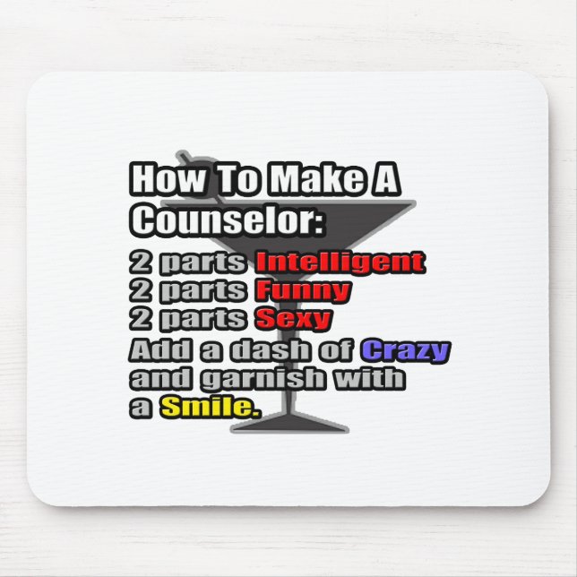 Wie man einen Berater macht Mousepad (Vorne)