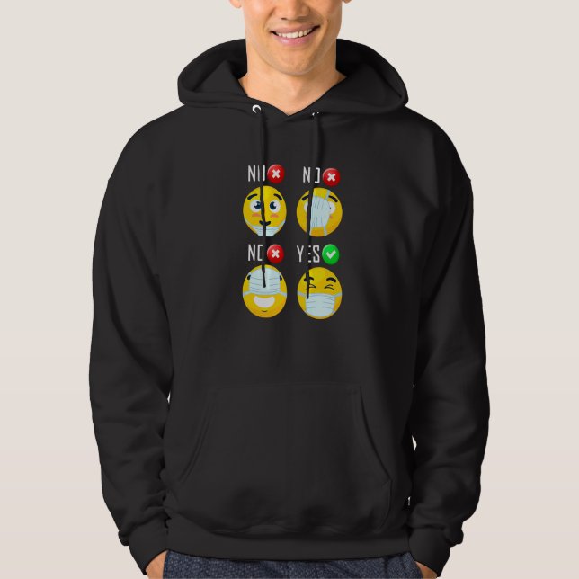 Wie man einen Maskenmaske-Spaß trägt Hoodie (Vorderseite)
