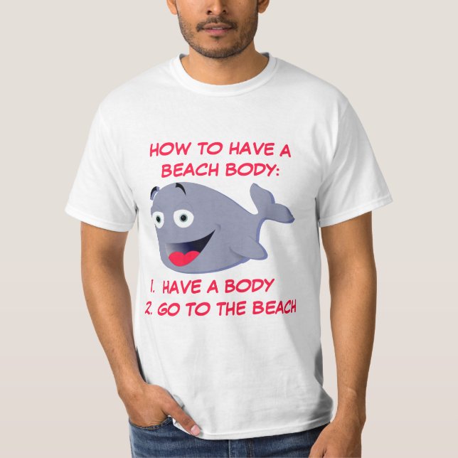 Wie man einen Strandkorpus hat, lustiger Sommer T-Shirt (Vorderseite)