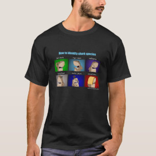 Wie man Haifische - schwarzen T - Shirt