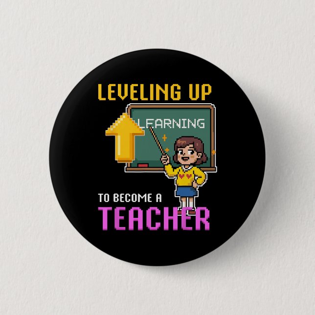 Wie man Lehrer-CK zu schulischen Funny-Gamer-Girls Button (Vorderseite)