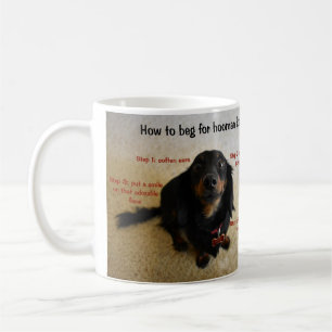 Wie man lustigen Hund bittet Kaffeetasse