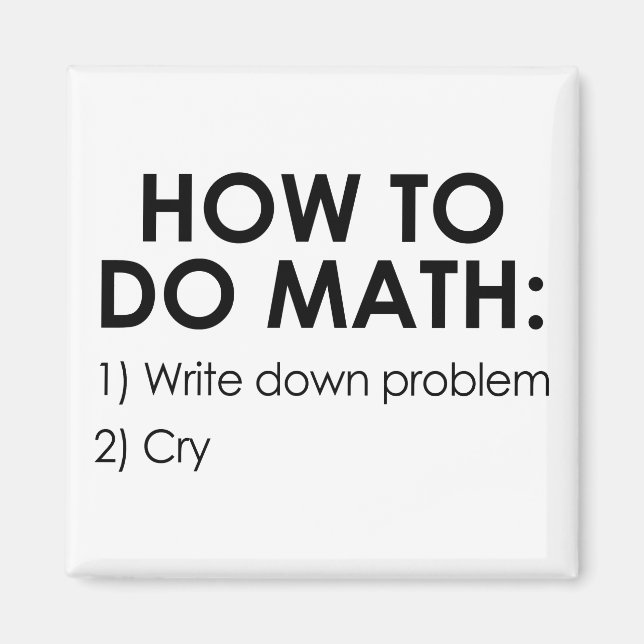 Wie man Math macht Magnet (Vorne)