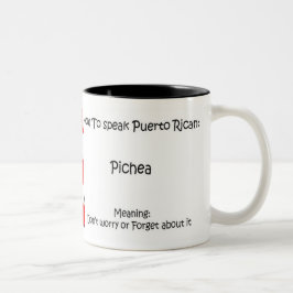 Wie man Puertorikaner spricht Zweifarbige Tasse