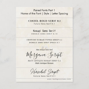 Wie man Schriftart zu einem Einladungs-Design-Kurs Postkarte