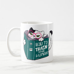 Wie man seine menschliche, lustige Katze mit Sonne Kaffeetasse