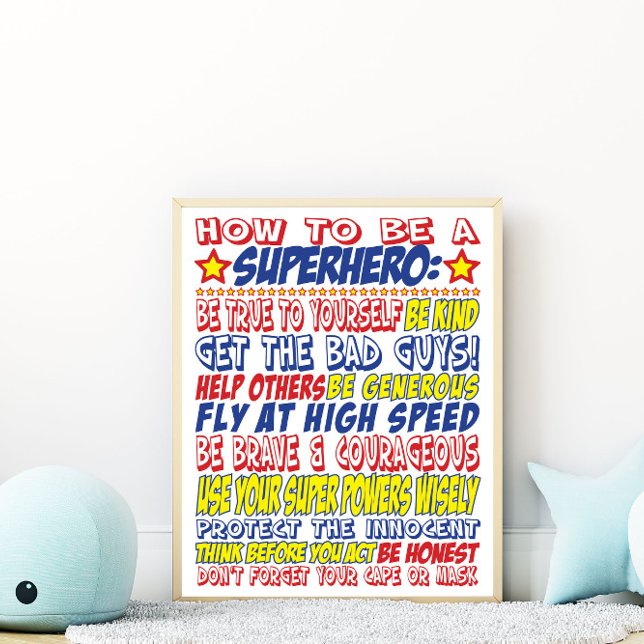 Wie man Superheld Print wird Poster (Von Creator hochgeladen)
