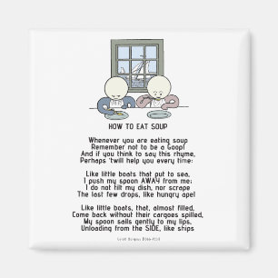 Wie man Suppe - das Goops isst Magnet