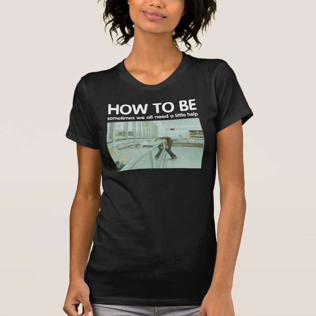 Wie man T - Shirtschwarzes der T-Shirt (Vorderseite)