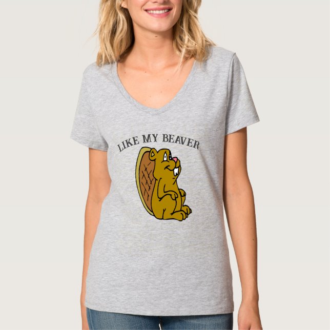 Wie mein Biber, T - Shirt (Vorderseite)