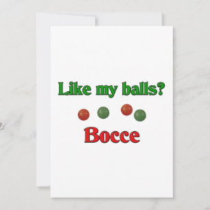 Wie meine Bälle? Bocce