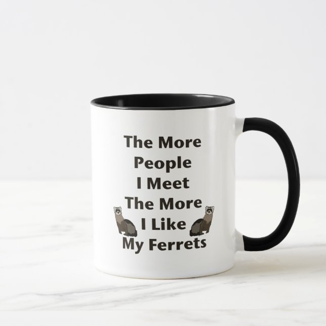 Wie meine Frettchen Tasse (Rechts)