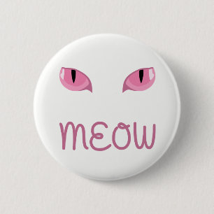 Wie mit rosa Katzen Augen Abzeichen Button