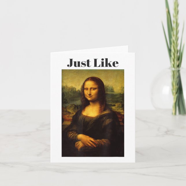 Wie Mona Lisa _1 Karte (Vorderseite)