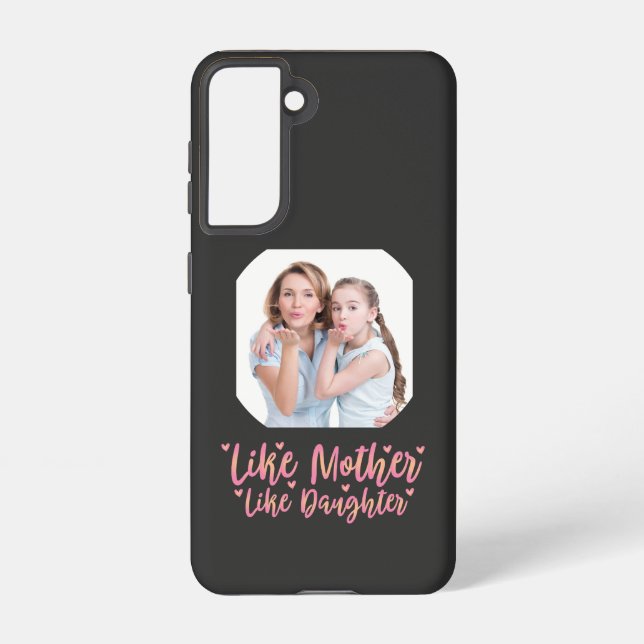 Wie Mutter wie Tochter, Personalisierte Mama Gesch Samsung Galaxy Hülle (Rückseite)