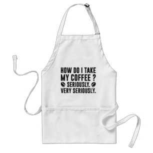 Wie nehme ich meinen Kaffee? Schürze