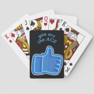 Wie Neon Hand Design anpassen Spielkarten