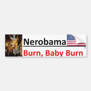 Wie Nero ist Obama Fiedeln/Golf spielend, da US Autoaufkleber