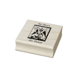 Wie oben, so unten (Baphomet) Gummistempel