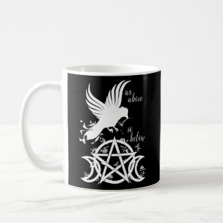 Wie oben so unter Pentagramm Triple Moon Pentagram Kaffeetasse