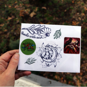 Wie oben so unter Triple Moon Runder Aufkleber