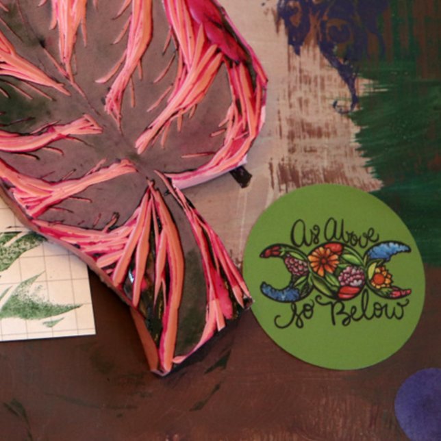 Wie oben so unter Triple Moon Runder Aufkleber (Von Creator hochgeladen)