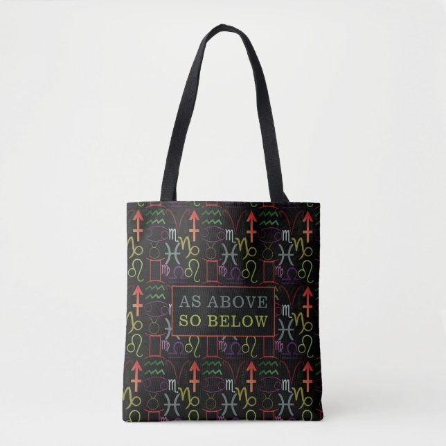 Wie oben, unten, astrologisch tasche (Vorderseite)
