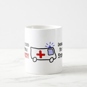 Wie Paramedics auf Ihren Notfall reagieren Kaffeetasse